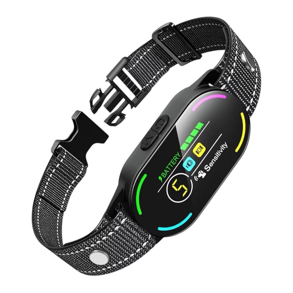 NIB Bassflows Smart Anti Bark Dog Training Collar Waterproof Rechargeable
